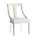 Jade Dining Chair - Acrylic - Brushed Canvas Ivory