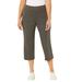 Plus Size Women's Yoga Capri by Catherines in Heather Grey (Size 6X)