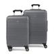 Travelpro Roundtrip Hartschalen-Trolley, erweiterbar, Gunmetal Grey, 2-Piece Set (21/25), Roundtrip Hartschalen-Koffer, erweiterbar