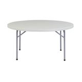 (4 Pack) NPS 60" Heavy Duty Round Folding Table