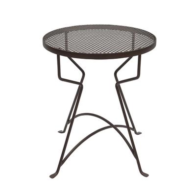 Achla Designs 18.5" H Round Roman Bronze Wrought Iron Capri Plant Stand, Powder Coated Finish