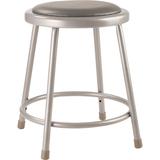 NPS Heavy Duty Vinyl Padded Steel Stool, Grey