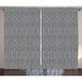 East Urban Home Ottavino Aztec Symmetric Tribal Inspired Streaks & Motifs Geometric Semi-Sheer Curtain Panels Polyester | 96 H in | Wayfair