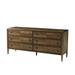 Theodore Alexander Nova 6 Drawer 72" W Double Dresser Wood in Black | 33 H x 72 W x 20 D in | Wayfair TAS60042.C254