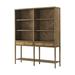 Theodore Alexander NOVA 79" H x 65" W Wood Standard Bookcase Wood in Brown | 79 H x 65 W x 16 D in | Wayfair TAS63012.C253