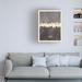 Latitude Run® Michael Tompsett 'Lisbon Portugal Skyline Gray' Canvas Art Canvas in Brown/Gray | 19 H x 14 W x 2 D in | Wayfair