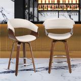 PU Leather Upholstered Swivel Bar/Counter Stool