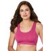 Plus Size Women's The Olivia All-around Support Comfort Sports Bra by Leading Lady in Magenta Haze (Size XL)