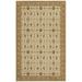 Brown/White 26 x 0.25 in Area Rug - Fleur De Lis Living Santucci Ivory/Caramel Area Rug Polypropylene | 26 W x 0.25 D in | Wayfair