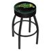 Holland Bar Stool NCAA Bar & Counter Stool Plastic/Acrylic/Leather/Metal/Faux leather in Black | 25 H x 18 W x 18 D in | Wayfair L8B125NDakSt-B