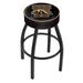 Holland Bar Stool NCAA Bar & Counter Stool Plastic/Acrylic/Leather/Metal/Faux leather in Black | 30 H x 18 W x 18 D in | Wayfair L8B130WestMI