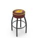 Holland Bar Stool NCAA Bar & Counter Stool Plastic/Acrylic/Leather/Metal/Faux leather in Black | 30 H x 18 W x 18 D in | Wayfair L8B130CenMic