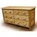 Loon Peak® QUICK SHIP- 6 Drawer Dresser Wood in Brown | 34 H x 62 W x 23 D in | Wayfair 5B7D0E93FF004A659DEAC952FE8A7C93