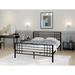 Zipcode Design™ Gingrich Standard Bed Metal in Black | 41.31 H x 62.6 W x 81.5 D in | Wayfair 4930C74760E04CA6BCE1203D9FD6FFF6