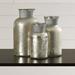 Etta Avenue™ 3 Piece Lindsey Glass Decorative Bottles Set Glass in Gray | 7 H x 4 W x 4 D in | Wayfair F078F76C7138432886241C0F5564E52E