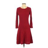 Connected Apparel Casual Dress - A-Line: Red Print Dresses - Women's Size 5