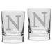 Northwestern Wildcats 11.75 oz. 2-Piece Square Double Old Fashion Glass Set