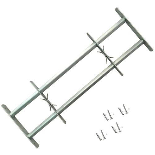 Grille réglable de sécurité de fenêtres et 2 barres 700-1050 mm Vidaxl