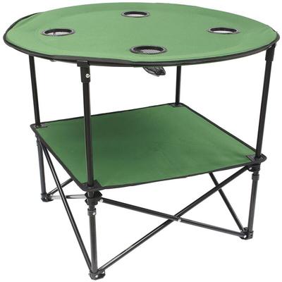 Table camping pliante en tissu vert - vert