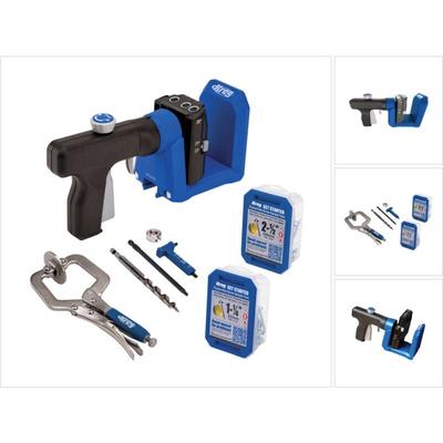 Pocket Hole Jig 520 pro Taschenloch Bohrschablone ( KPHJ520PRO ) + Stufenbohrer + Bit + Schrauben + Image