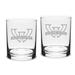 Wayne State Warriors 14oz. 2-Piece Classic Double Old Fashioned Glass Set