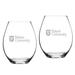 Tulane Green Wave Team 20oz. 2-Piece Riedel Stemless Wine Glass Set