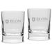 Elon Phoenix 11.75 oz. 2-Piece Square Double Old Fashion Glass Set