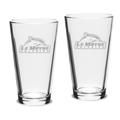 Le Moyne Dolphins 16oz. 2-Piece Classic Pub Glass Set