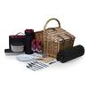 Somerset Picnic Basket, (Red & Black Buffalo Plaid)