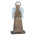 Foreside Home & Garden White Wood and Metal Angel Figurine