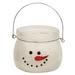 Twisted Peppermint Snowman Jar Candle 14oz - 4.50"L x 4.50"W x 3.50"H