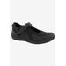 Women's Buttercup Mary Jane Flat by Drew in Black Black Stretch (Size 11 1/2 M)