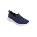 Wide Width Women's The Go Walk Joy Slip On Sneaker by Skechers in Navy Wide (Size 7 1/2 W)