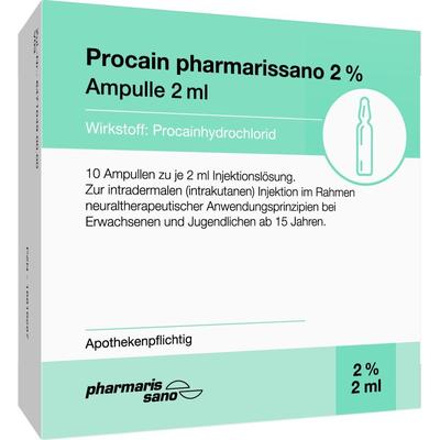 Procain pharmarissano 2% Inj.-Lsg.Ampullen 2 ml 10x2 Injektionslösung Image