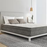 11" Gel Memory Foam Quilted Hybrid, Medium, King Mattress by Engia in White Grey (Size KING)