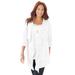 Plus Size Women's Lovely Layers Drape Cardigan by Catherines in White (Size 3XWP)