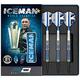 RED DRAGON Gerwyn Price Iceman Contour 21 Gram Professional Tungsten Darts Set with Flights and Stems