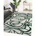 White 108 x 0.08 in Area Rug - BUDDING GREEN Area Rug By Red Barrel Studio® Polyester | 108 W x 0.08 D in | Wayfair