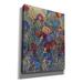 Red Barrel Studio® 'Flower Patch II' By Tim O'toole, Canvas Wall Art, 12"X16" Plastic in Indigo/Red/Yellow | 34 H x 26 W x 1.5 D in | Wayfair