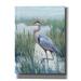 Rosecliff Heights 'Marsh Heron II' By Tim O'toole, Canvas Wall Art, 12"X16" Canvas, Solid Wood in Blue/Green | 16 H x 12 W x 0.75 D in | Wayfair