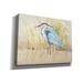 Rosecliff Heights 'Heron & Reeds II' By Tim O'toole, Canvas Wall Art, 26"X18" Canvas, Solid Wood in Blue/Green | 12 H x 16 W x 0.75 D in | Wayfair