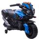 Homcom - Moto électrique enfant 6 v 3 Km/h effet lumineux et sonore roulettes amovibles repose-pied