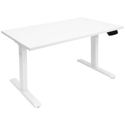 Mount-It! Electric Sit-Stand Desk, White with Dual Motor