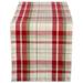 Orchard Plaid Table Runner 14x72 by DII in Red