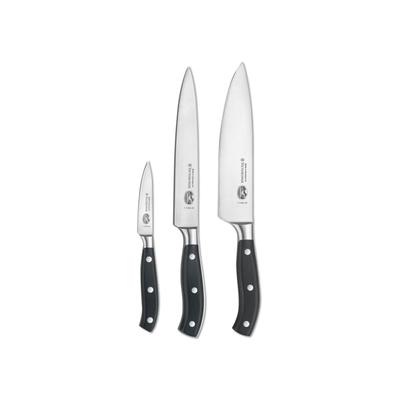 Victorinox 3pc Forged Chef Knife Set w Chef Slicer & Paring Knives 7-7243-3