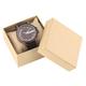 OIFMKC Wooden Watch Ebony Wood Watch Men's Transparent Hollow Dial Wooden Watches Analog Timepiece Vintage Quartz Wrist Watch Clock Reloj de Madera,Coffee with Box