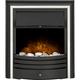 Adam Cambridge Pebble Electric Fire in Black & Chrome