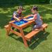 Sportspower Wooden Picnic Table w/ Sand Play, Water Play & Umbrella Hole (No Umbrella) Wood in Brown | 20 H x 41.5 W in | Wayfair wp-582u