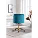 Velvet Swivel Shell Chair Modern Leisure Chair for Living Room