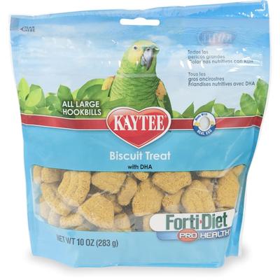Kaytee Forti-Diet Pro Health Biscuit Treat for Large Hookbills, 10 oz.
